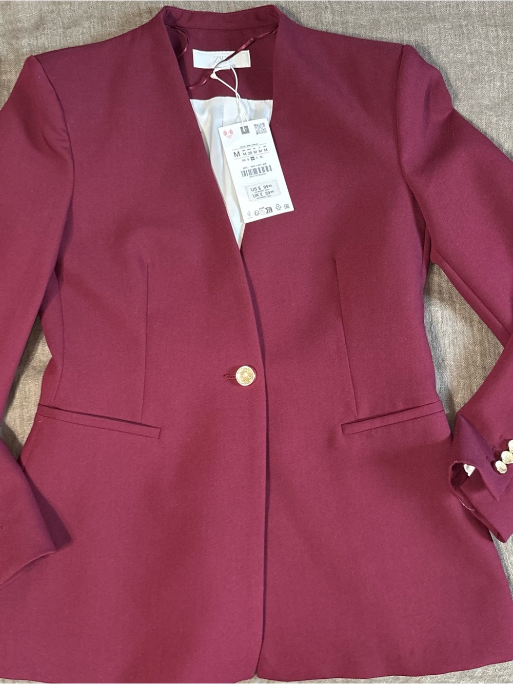 Zara Tailored Blazer (NWT)